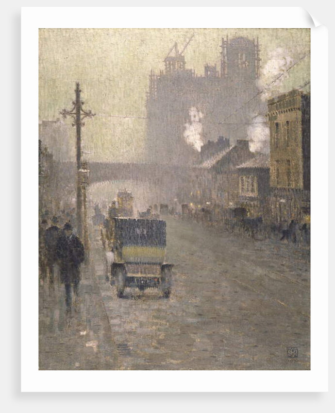 Oxford Road, Manchester, 1910 by Adolphe Valette