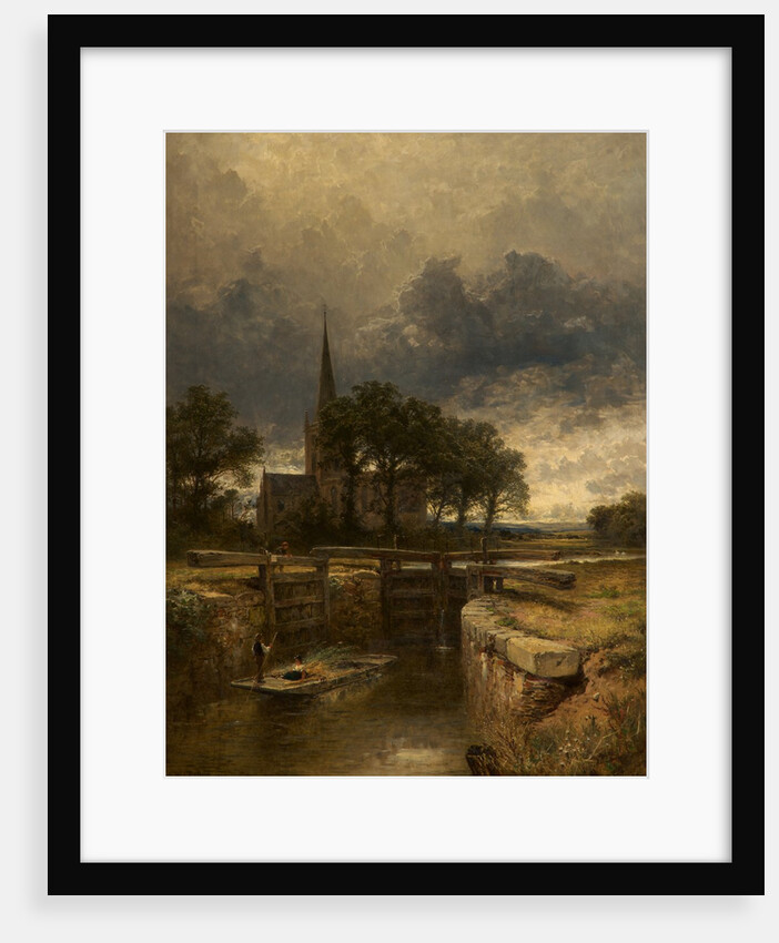 Stratford-on-Avon Church and Lock, 1883 by Benjamin Williams Leader