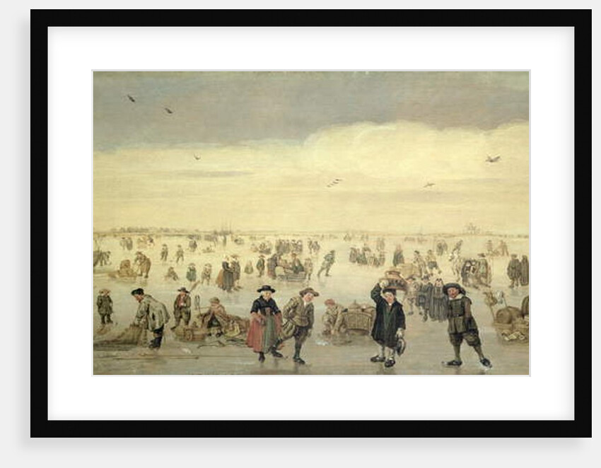 Winter Scene with Numerous Figures on the Ice, c.1600-31 by Arent Arentsz