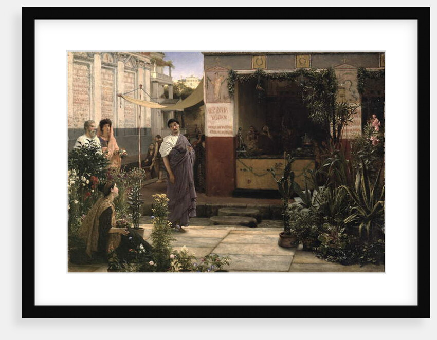 A Roman Flower Market, 1868 by Lawrence Alma-Tadema