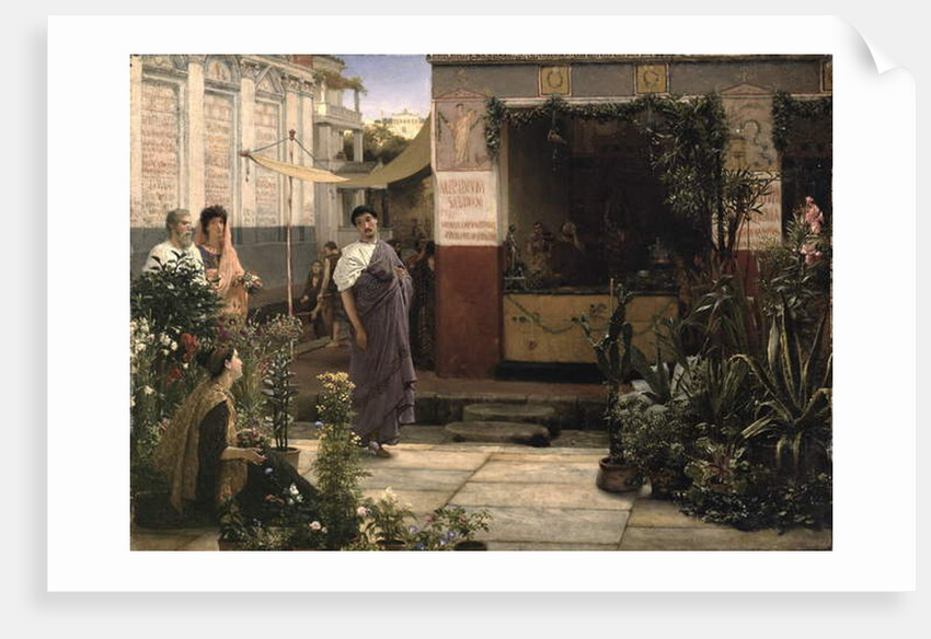 A Roman Flower Market, 1868 by Lawrence Alma-Tadema