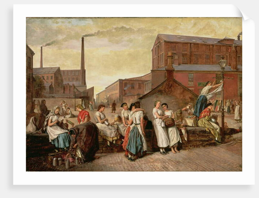 The Dinner Hour, Wigan, 1874 by Eyre Crowe
