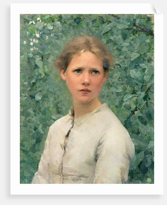 A Girl's Head, 1886 by George Clausen
