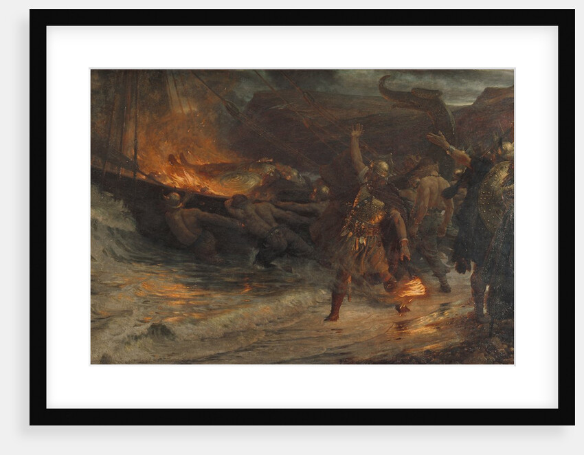 The Funeral of a Viking, 1893 by Frank Dicksee