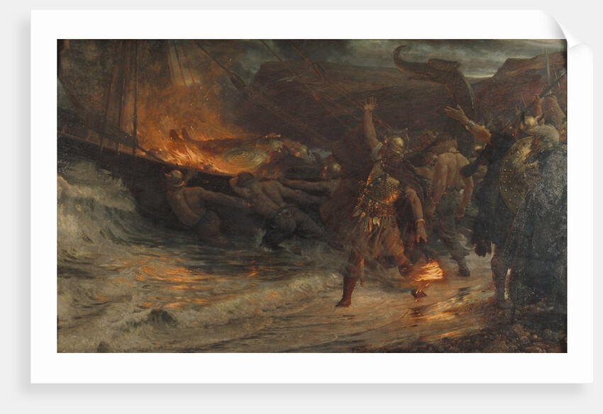 The Funeral of a Viking, 1893 by Frank Dicksee
