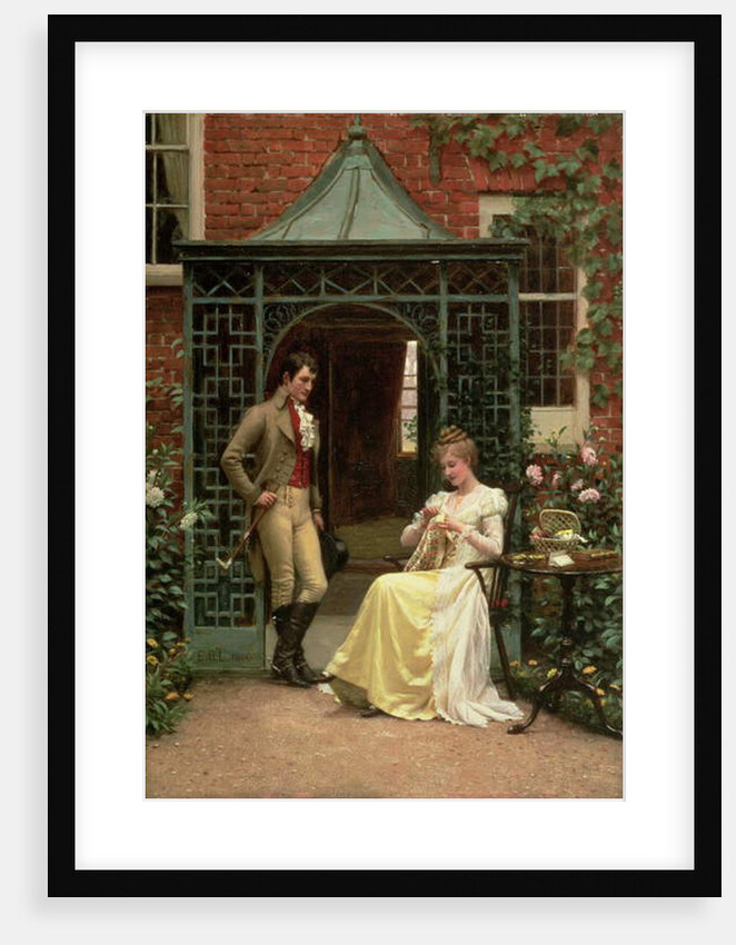 On the Threshold, 1900 by Edmund Blair Leighton