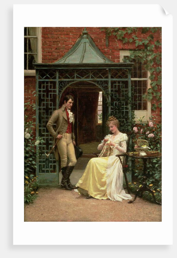 On the Threshold, 1900 by Edmund Blair Leighton
