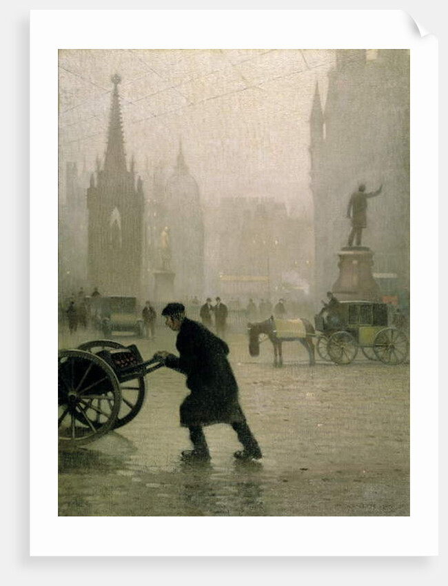 Albert Square, Manchester, 1910 by Adolphe Valette