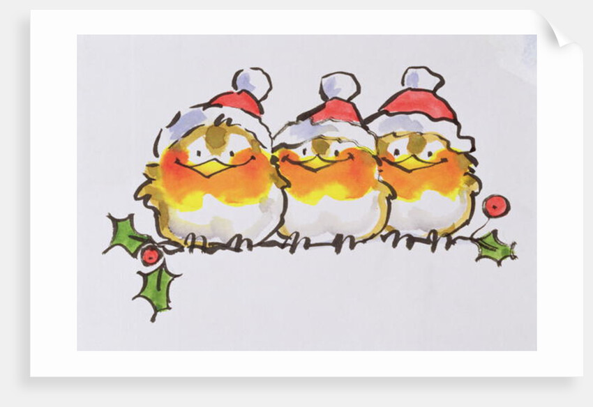 Christmas Robins by Diane Matthes