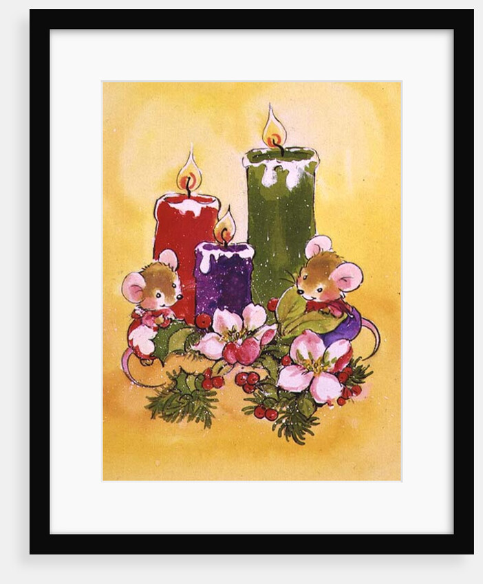 Mice with Candles by Diane Matthes