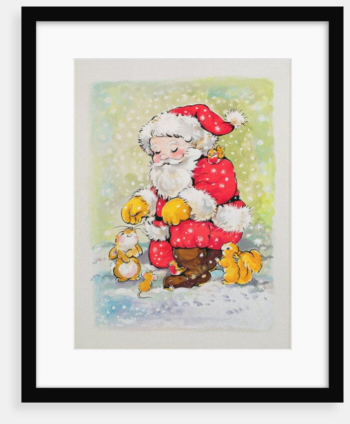 Father Christmas with Animals by Diane Matthes
