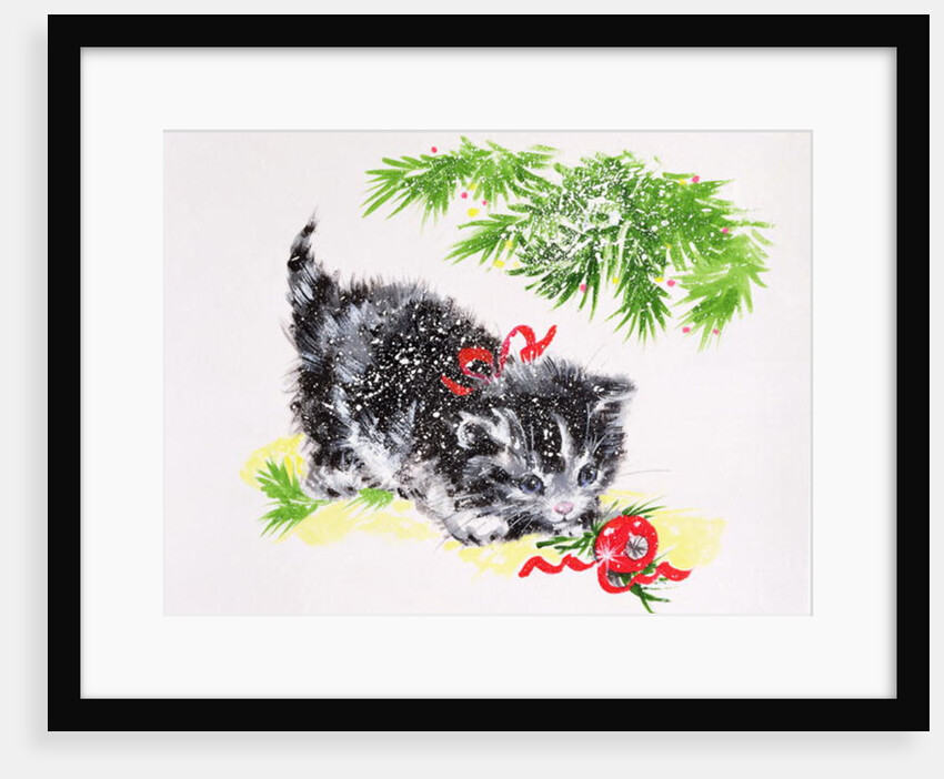 Christmas Kitten by Diane Matthes