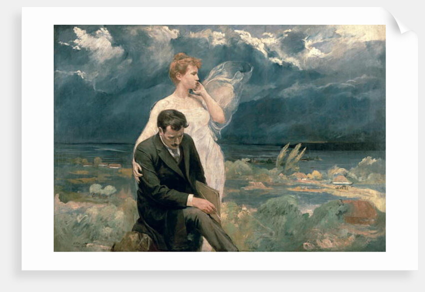 Painter with Muse, 1905 by Wincenty Wodzinowsky