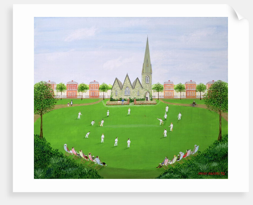Cricket on Blackheath, 1993 by Mark Baring
