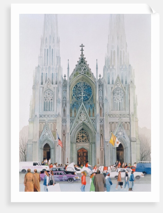 St. Patrick's Cathedral, New York, 1990 by Myung-Bo Sim