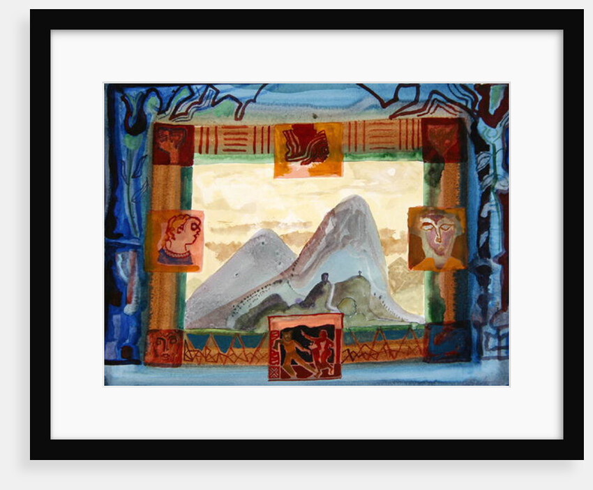 Mountain Peaks and Faces by Michael Chase