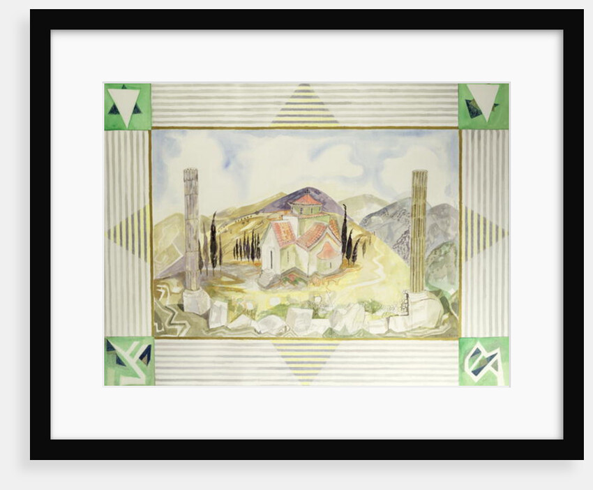 Temple in Hosios Lukas Country from the Greek Experience Series, 1989 by Michael Chase