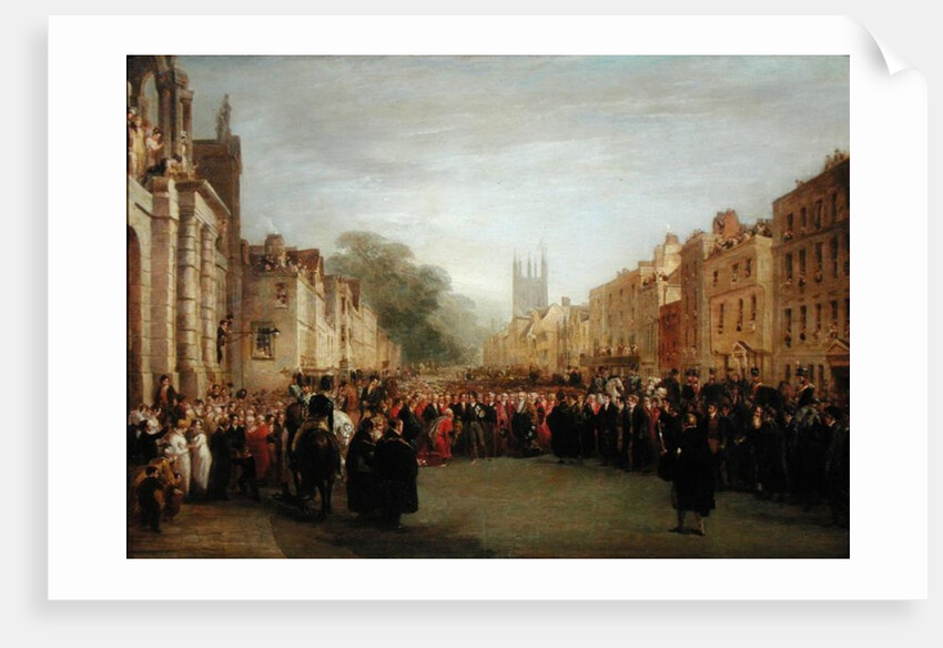 The Visit of the Prince Regent to Oxford, 1814 by George Jones