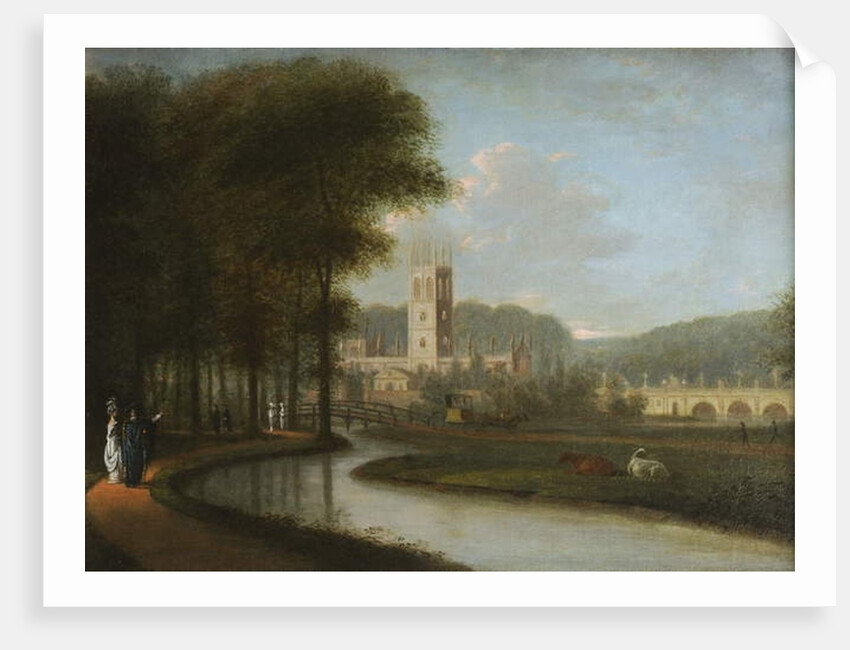 Magdalen Tower from Meadows, 1778-79 by L. & Ramsay T. Duke