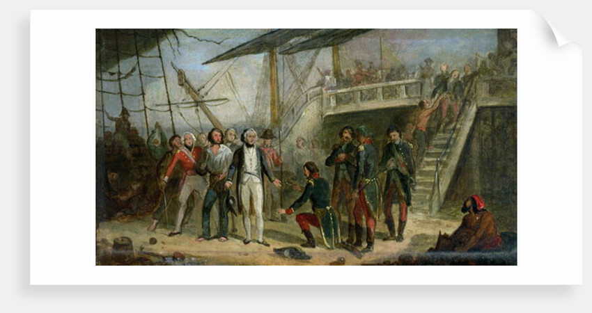 Nelson Boarding the 'San Josef' on 14th February 1797 after Sir John Jervis' victory off Cape St. Vincent by Thomas Jones Barker
