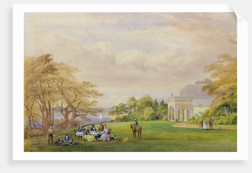 Group at the 'Cottage', Bournehill, 1858 by John Christian Schetky