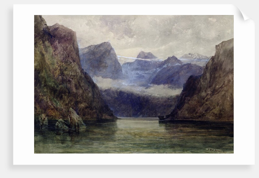 Romsdal Fjord at Midnight, 1847 by William West