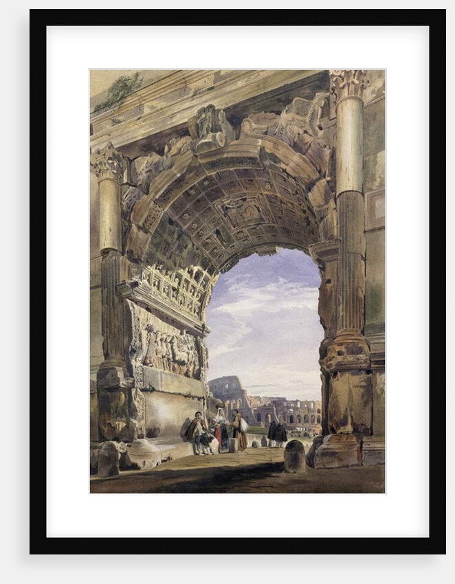 Arch of Titus, Rome, 1842 by Thomas Hartley Cromek