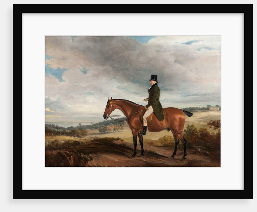 Equestrian Portrait of Andrew Berkeley Drummond in Cadland Park, 1822 by John E. Ferneley