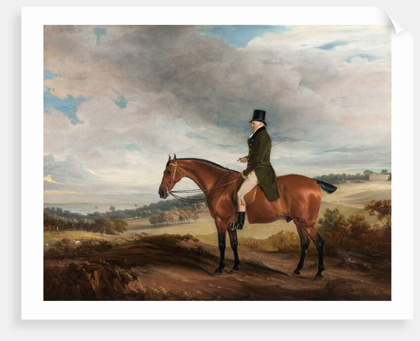 Equestrian Portrait of Andrew Berkeley Drummond in Cadland Park, 1822 by John E. Ferneley