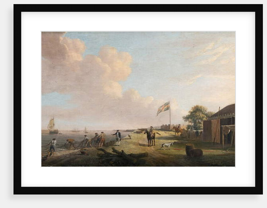 View of Tilbury Fort with Fishermen Hauling Nets, 1770 by Dominic Serres