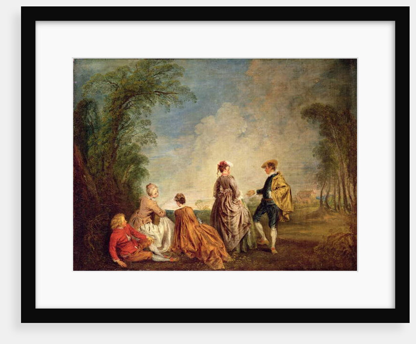 An Embarrassing Proposal, 1715-16 by Jean Antoine Watteau