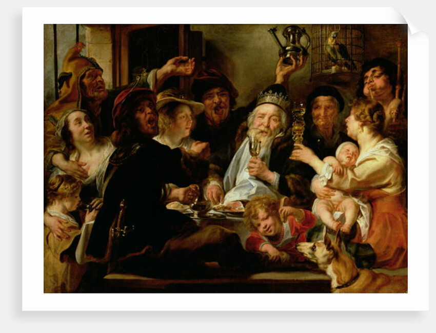 The Bean King, c.1638 by Jacob Jordaens