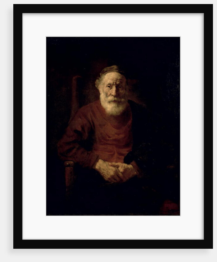 An Old Man in Red by Rembrandt Harmensz. van Rijn