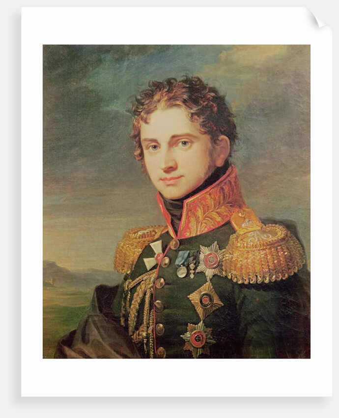 Portrait of Pavel A. Stroganov, before 1825 by George Dawe