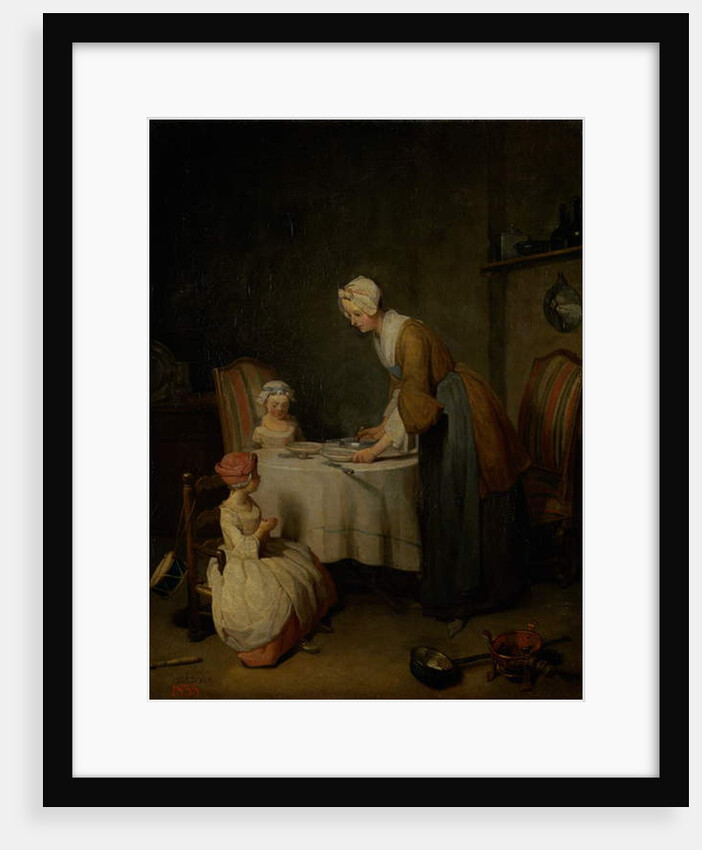 Grace Before the Meal, 1744 by Jean-Baptiste Simeon Chardin