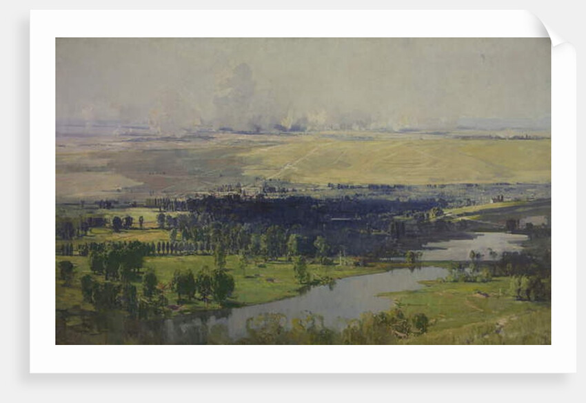 The Somme Valley near Corbie, 1919 by Ernest Arthur Streeton