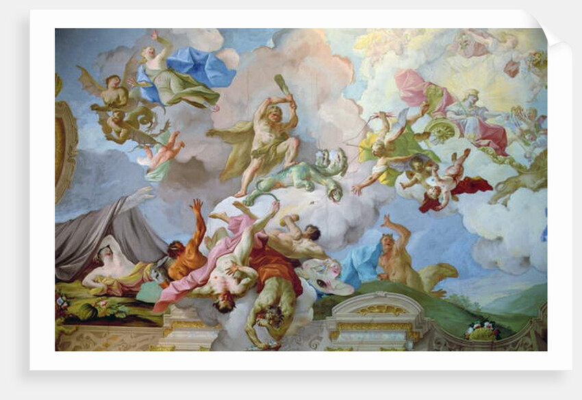 Hercules Killing the Hydra by Johann Michael Rottmayr