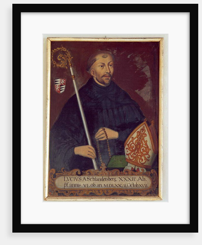 Portrait of Abbot Lucius von Schlandersberg by Anonymous