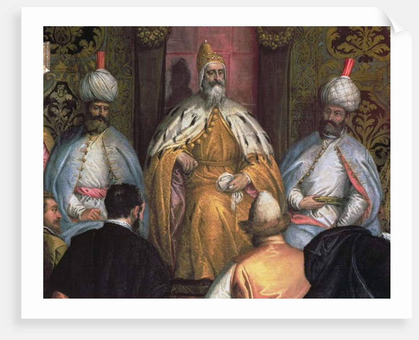 The Doge Marino Grimani Receiving the Ambassador of Persia by Gabriele Caliari