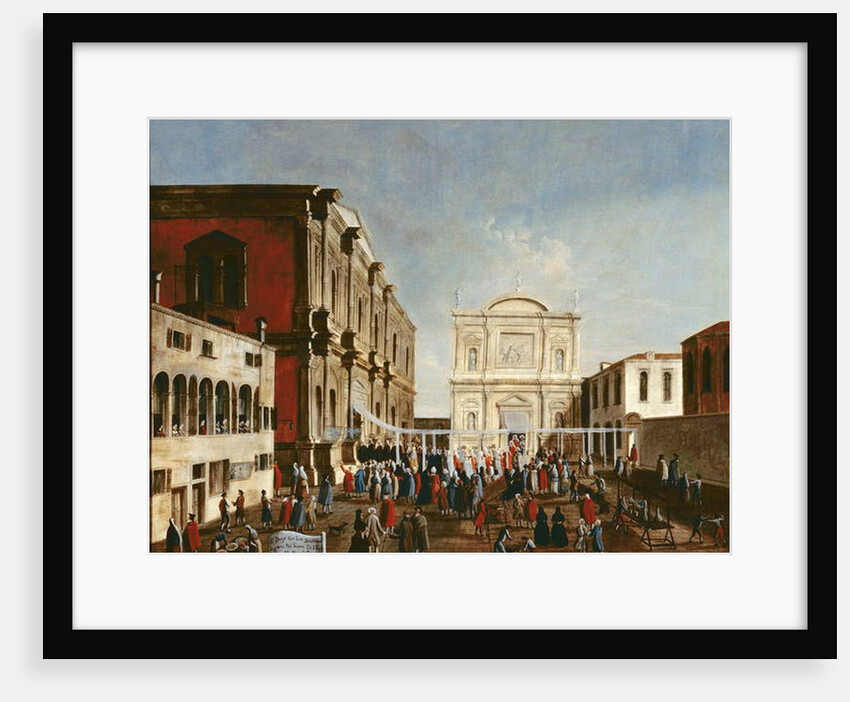 The Doge Visiting the Chiesa di S. Rocco by Gabriele Bella