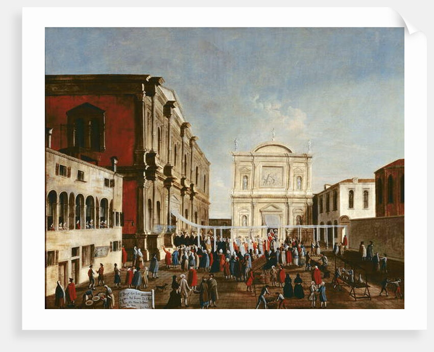 The Doge Visiting the Chiesa di S. Rocco by Gabriele Bella