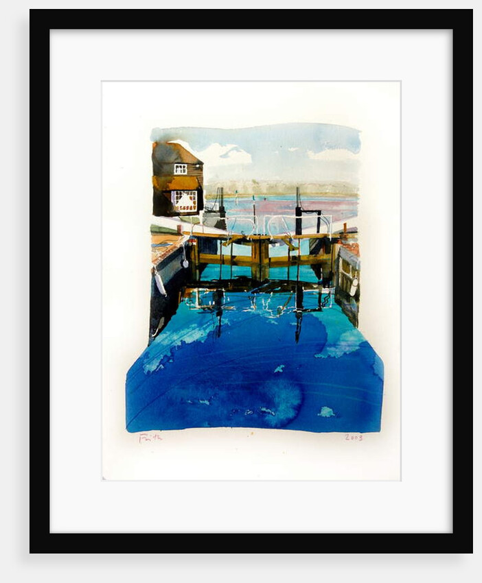 Lock gates & Mill by Michael Frith