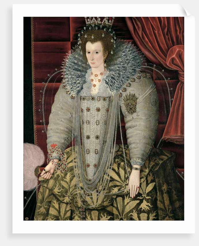 Portrait thought to be of Queen Elizabeth I hanging in the Great Hall by English School