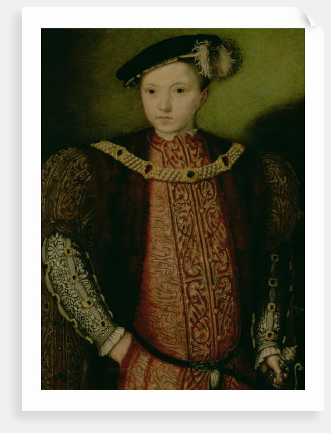Portrait of King Edward VI 16th century by English School
