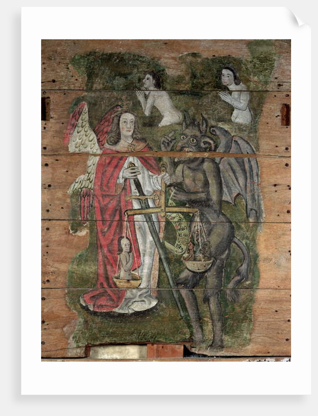 Saint Michael and the Devil by English School