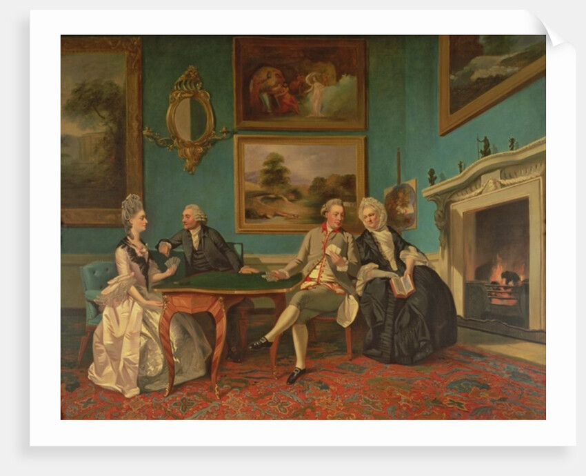 The Dutton Family in the Drawing Room of Sherborne Park, Gloucestershire, c.1774 by Johann Zoffany