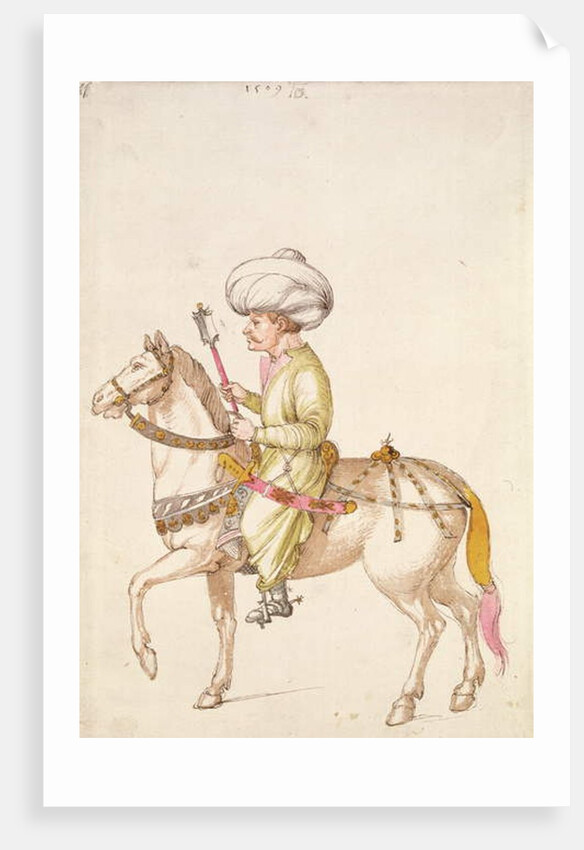 Turkish Horseman by Albrecht Dürer or Duerer