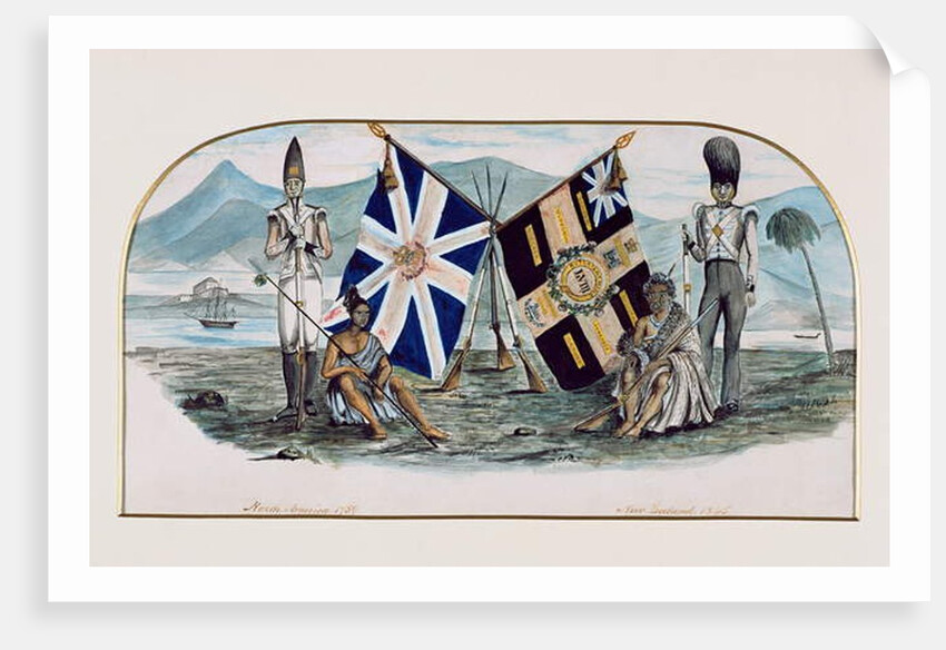 Rutlandshire Regiment, North America 1759, New Zealand 1845, c.1850 by English School