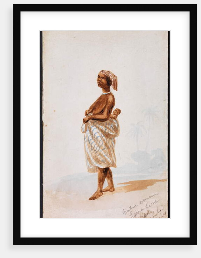 Native woman, Sierra Leone by Thomas Baines