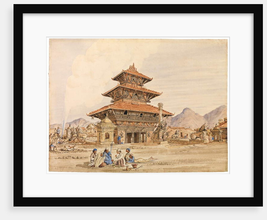 Temple of Devi, Patan, Nepal, 1850s by Dr. Henry Ambrose Oldfield